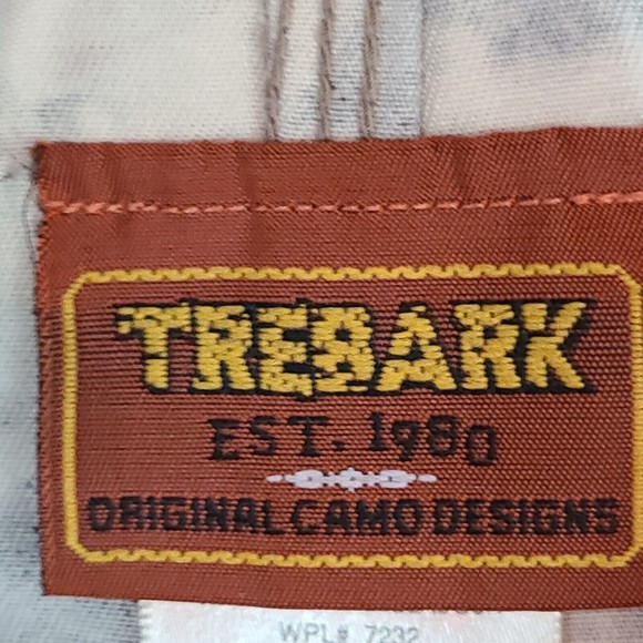 Trebark Bigwoods Men's (XL) Brown, Green Camo Hunting Cargo Bib Overalls - Picture 11 of 13